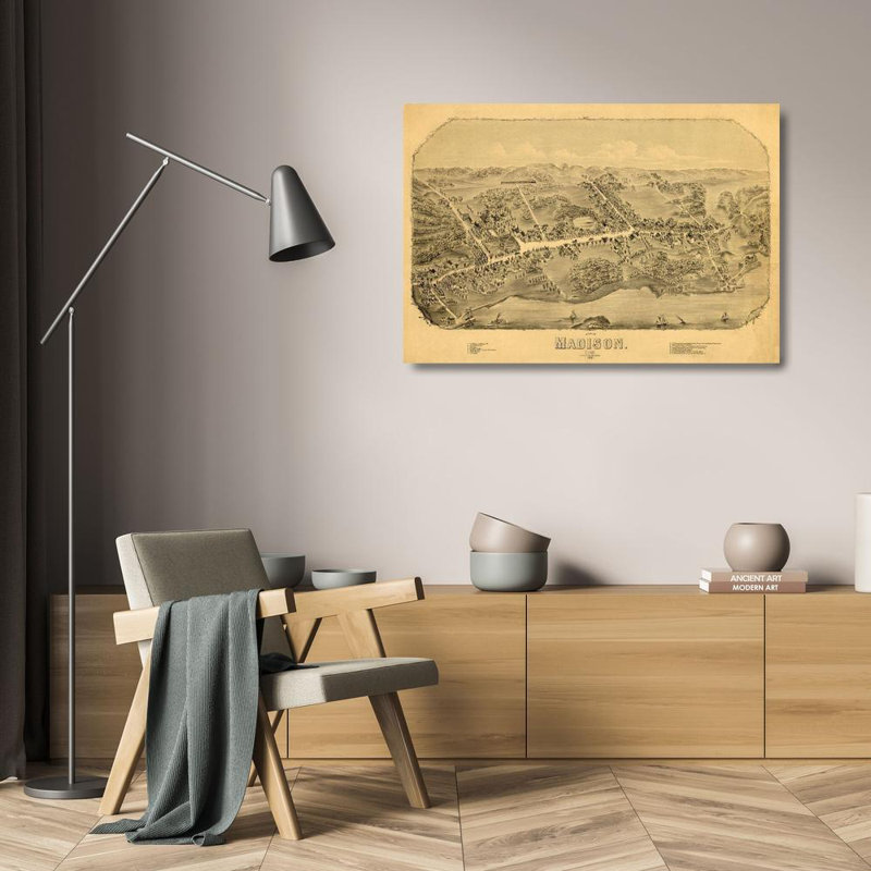 «Red Barrel Studio®», toile tendue avec châssis Bailey, Madison Connecticut, 1881 CTMA0003, H 18 po x l 24 po