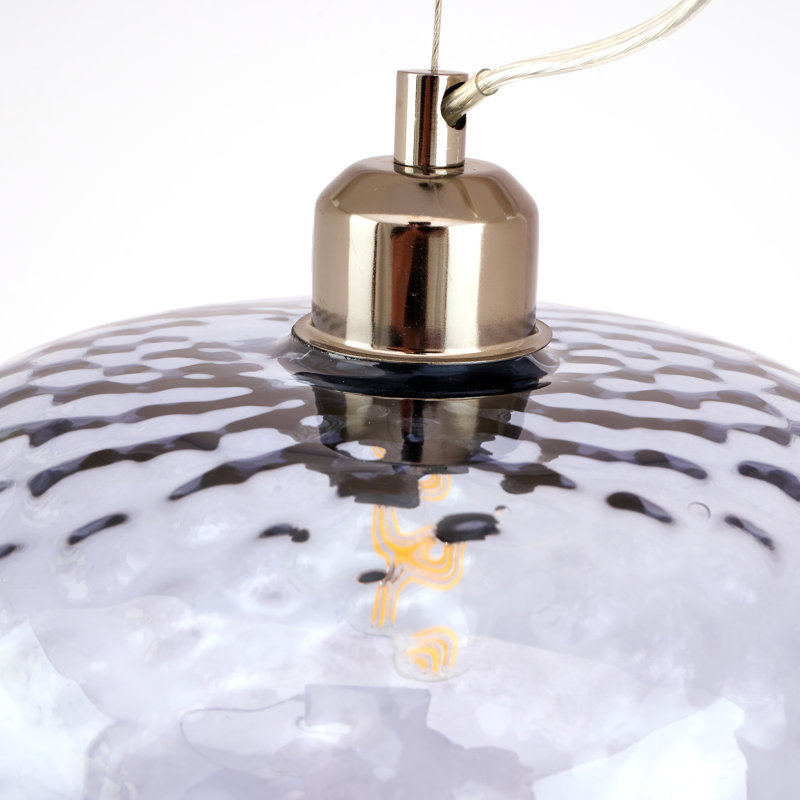 Florentine 1 - Light Blush Pink Drum Pendant, Grey, Brown