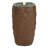 Cylinder Polystone LED Outdoor Bubble Fountain - Brown-263120785