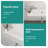 Ceramic Rectangle Wall Mount Bathroom Sink With Single Faucet Hole