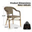 Fauteuil de salle à manger empilable avec coussin Fallis-1489721700-1489721707