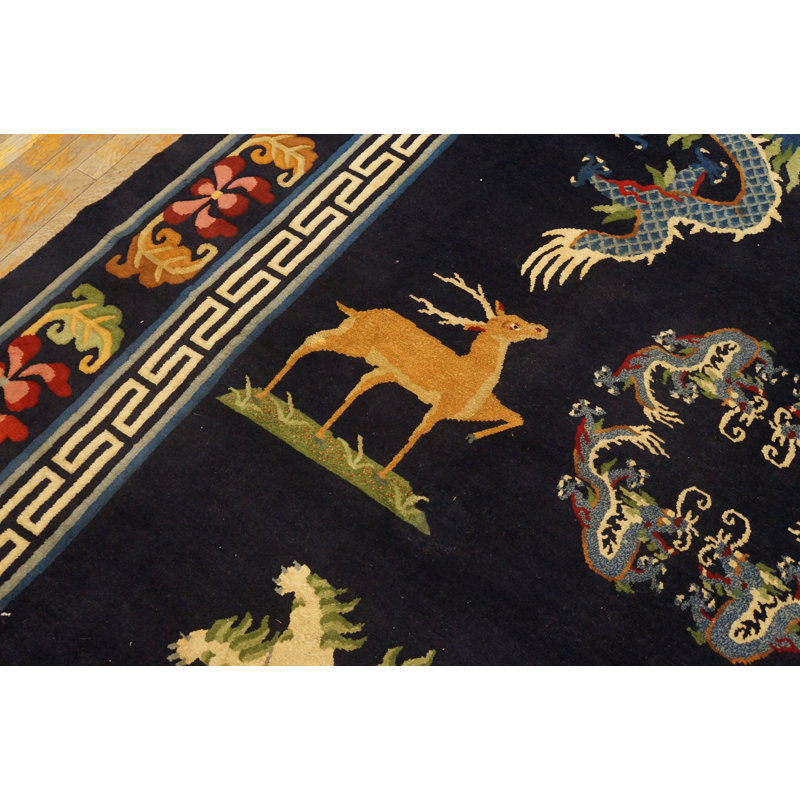Antique Chinese - Tibetan Knotted Rug