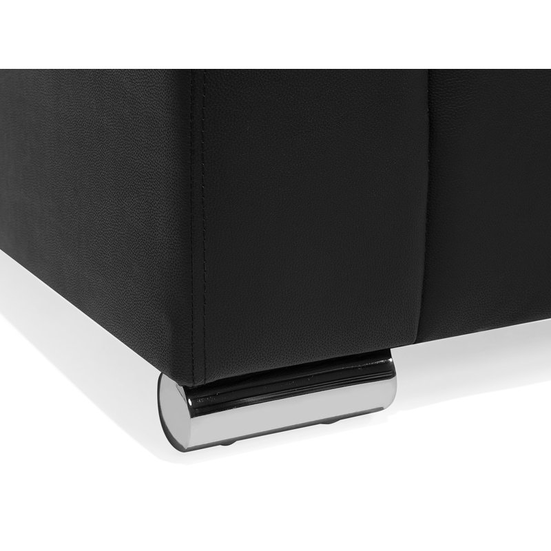 Helsinki 2 Seater Sofa, Black, 72cm H x 152cm W x 76cm D