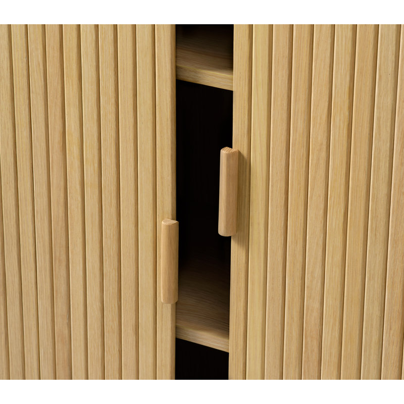 Conteh 2 - Door Rectangle Accent Cabinet, Natural, Natural