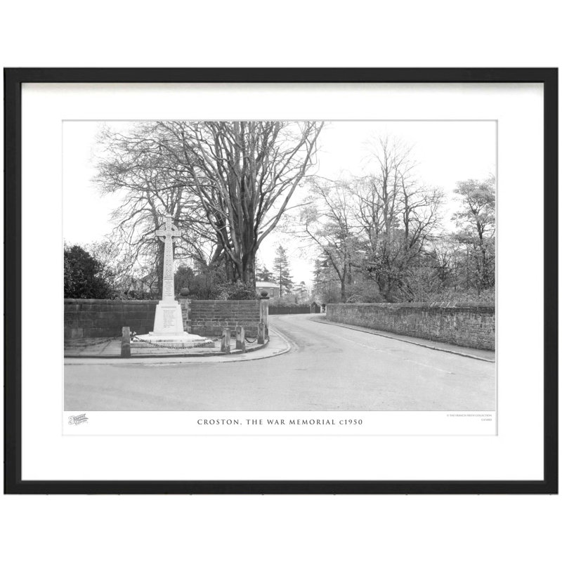 Croston, The War Memorial C1950 - Single Picture Frame Print, 40cm H x 50cm W x 2.3cm D