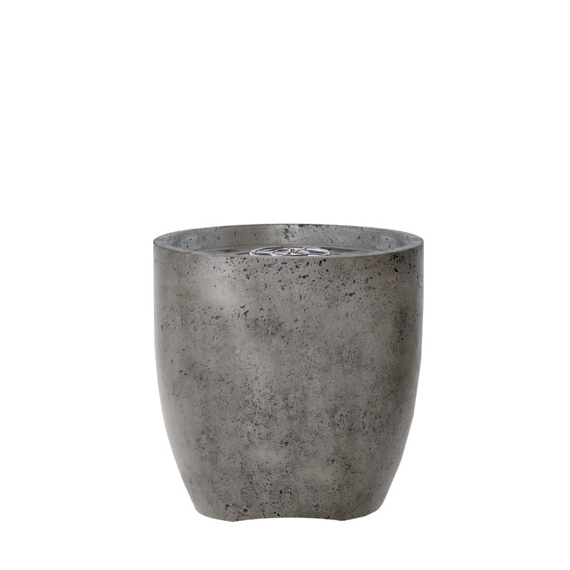 Round Concrete Smokeless Fire Pit, Natural Gas