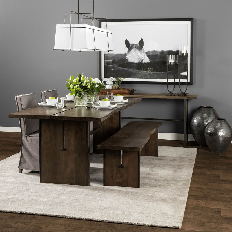Mayweather Solid Wood Top Dining Table