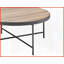 Table basse de style industriel avec plateau gris vieilli Base en métal pour le salon, assemblage facile