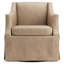 Clayton Upholstered Swivel Armchair-1156918817