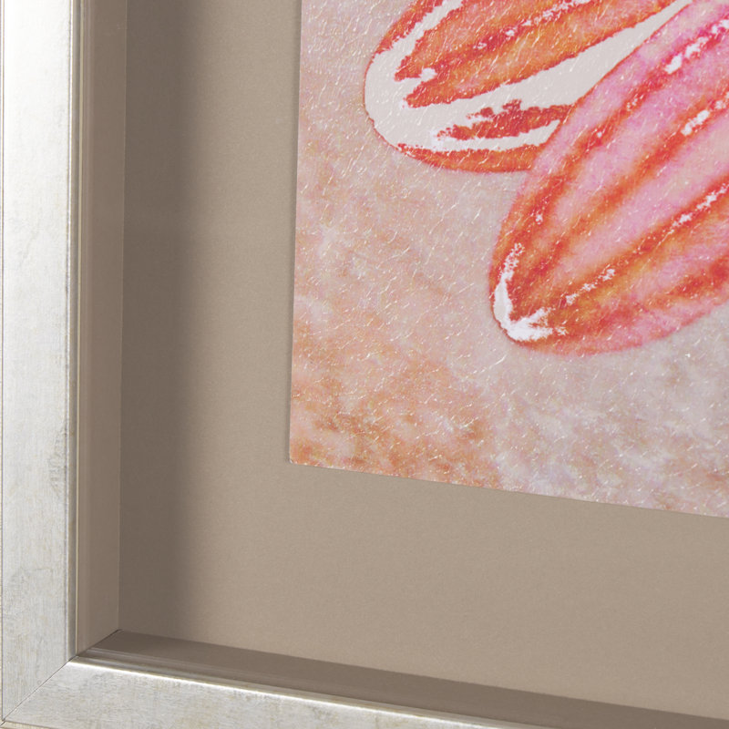 «Subtle Florals I» par Studio A, reproduction d'art encadrée texturée matte sous verre, Fleurs subtiles II