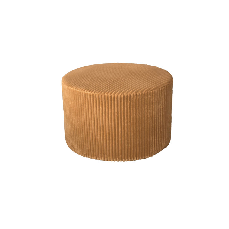 Repose-pieds plein Corduroy Upholstery, Brown