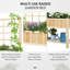 Jardinières rustiques en bois avec rangement, style campagne pour la maison et le jardin