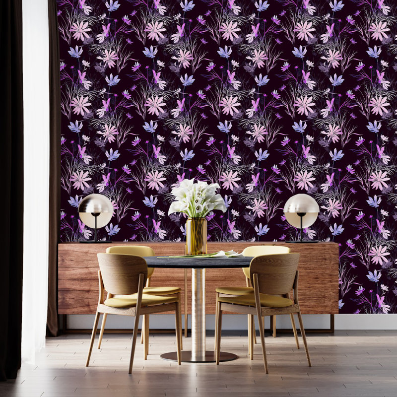 Floral Tile, 2.08' W x 10.42' L