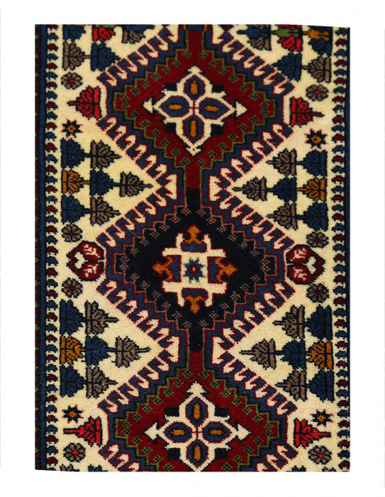 Tapis de couloir unique en laine 2 pi x 5 pi Cisca