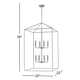 Ellis 8 Light Metal Dimmable Lantern Chandelier
