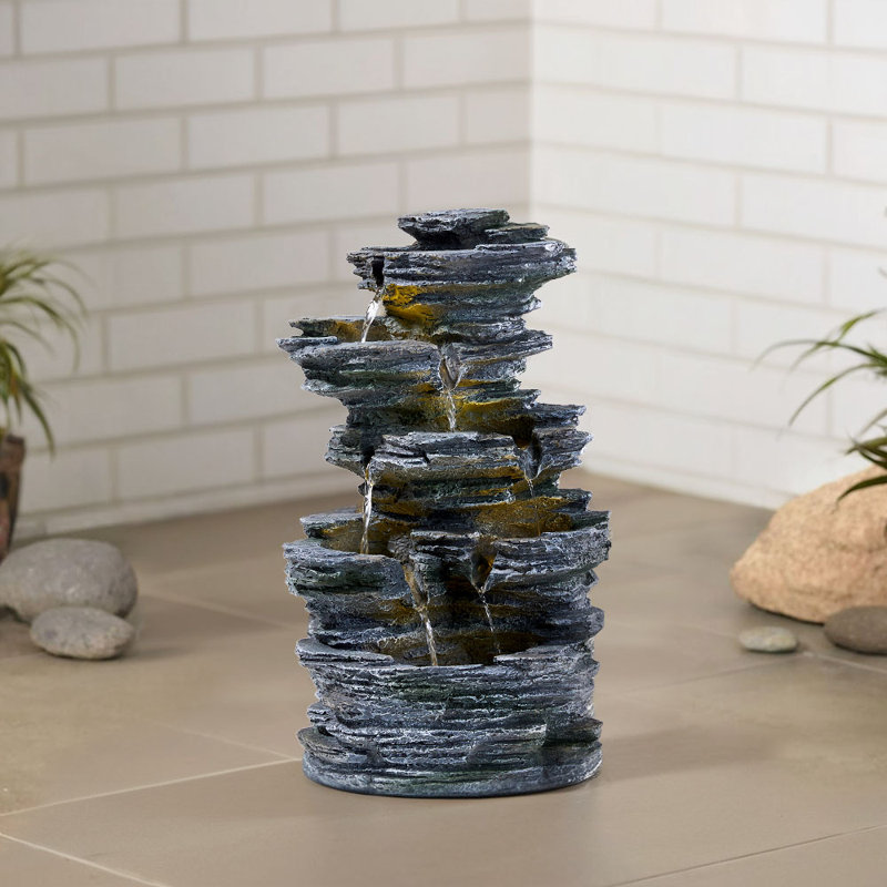 Aspasius Outdoor Weather Resistant Cascade Fountain