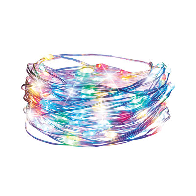Goldin 100 - Bulb 390'' Solar Powered Rope String Light
