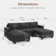 Anureet U Shaped Modular Sectional Sofa with Storage Ottman