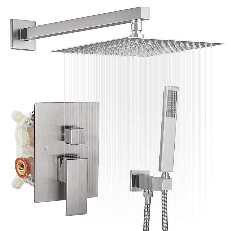 All-In-One Kit with Rough in-Valve, Brushed Nickle