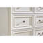 Commode 6 tiroirs en bois avec rangement