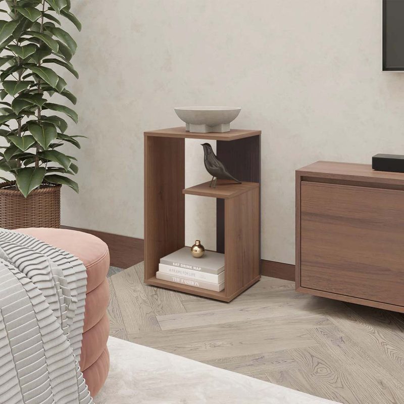 Table d'appoint Sallis Table de chevet Mobilier de salon, Brun