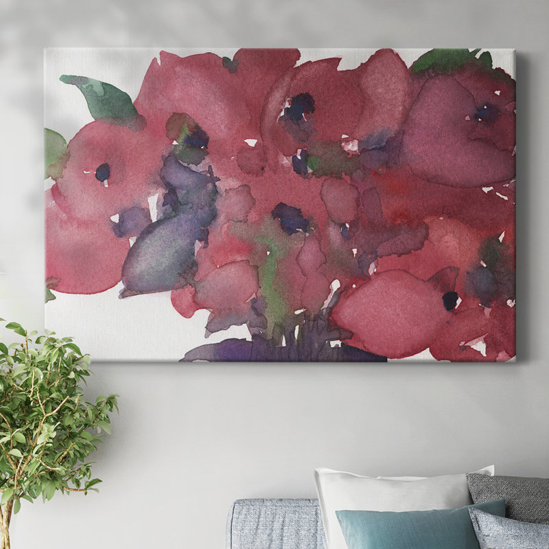Floral Pretty I-Gallery Wrapped Canvas, H 12 po x l 18 po