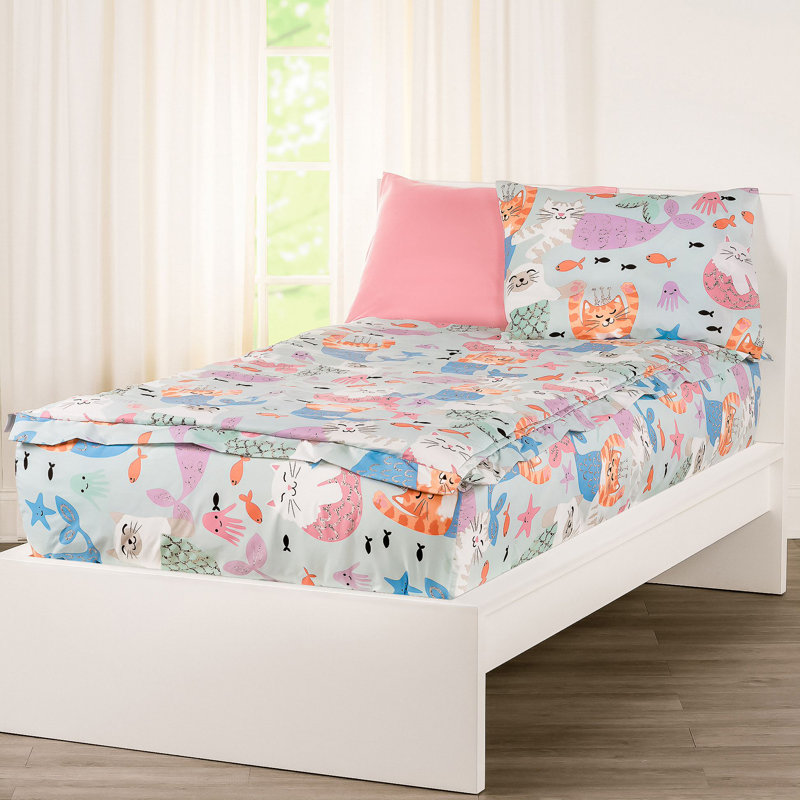  Cats Bunkie Deluxe All-In-One Zipper Bedding Set, Twin