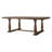 Bernard Weathered 7Pcs Dining Room Set With Classic Trestle Base And Button-Tufted Chairs For Elegant Meals, Dining Table Set