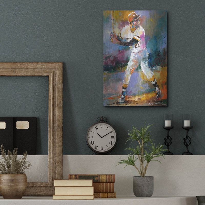 " Roberto Clemente " by Richard Wallich, 16" H x 12" W