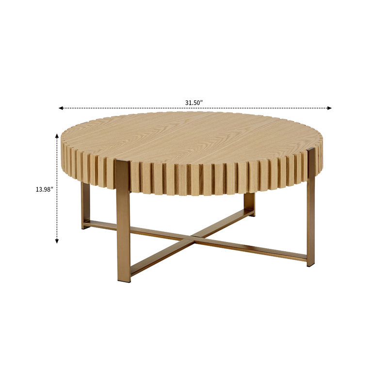 Table basse Jurline, Bois de frêne naturel