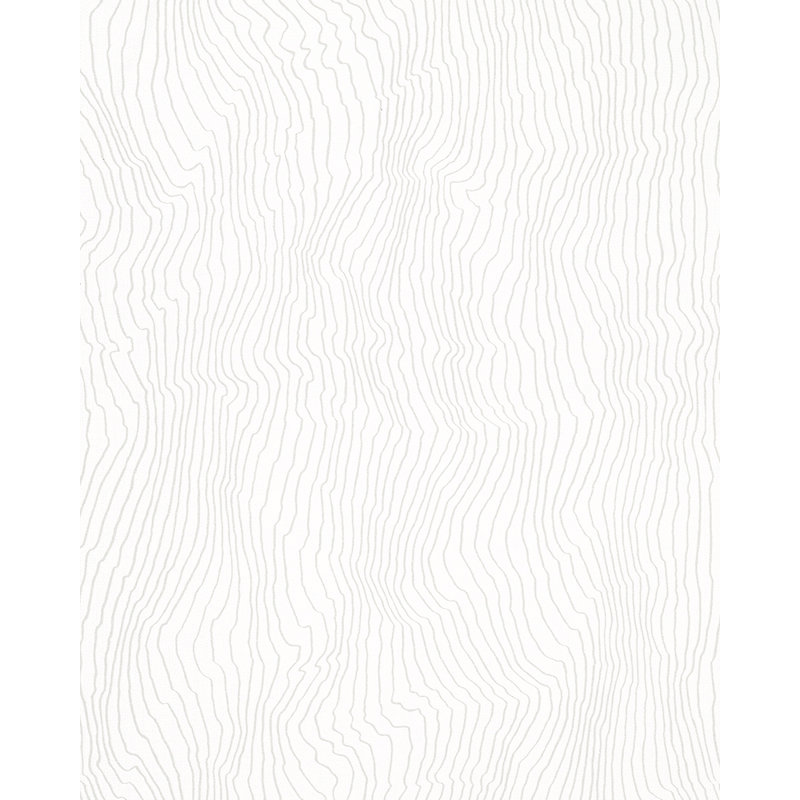 Kristyna Strata Vertical Lines 10m x 53cm Wallpaper Roll, White