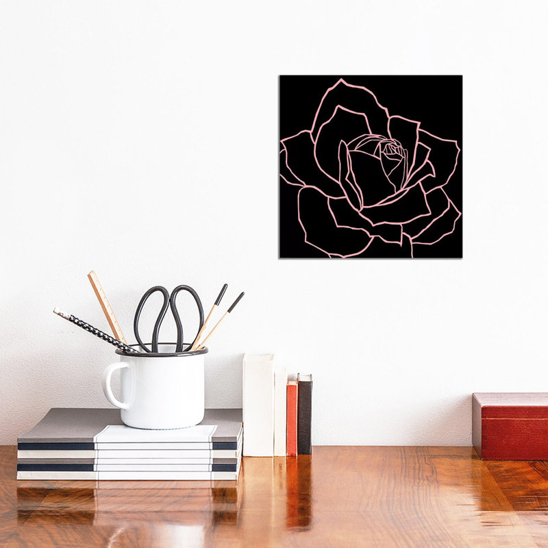 Danna Black Pink by Art Mirano - Wrapped Canvas Print