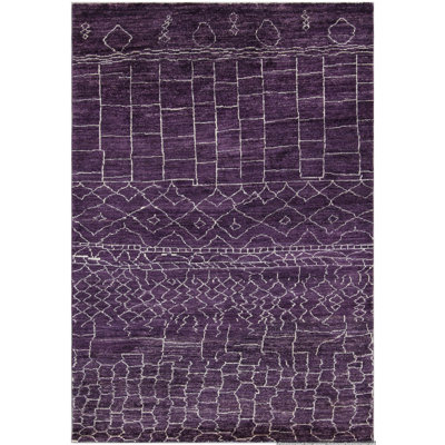 Geometric Hand Knotted 116cm X 173cm Area Rug