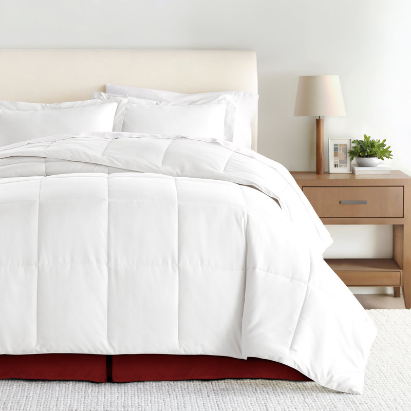 Jupe de lit Becky Cameron™ de 14 po, Bourgogne, Double