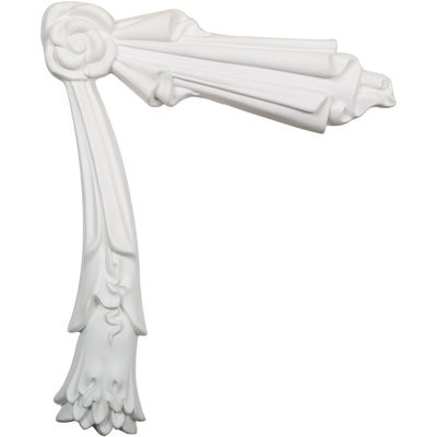 Emily 11'' H x 12.75'' W x 1.25'' D Urethane Onlay Scroll
