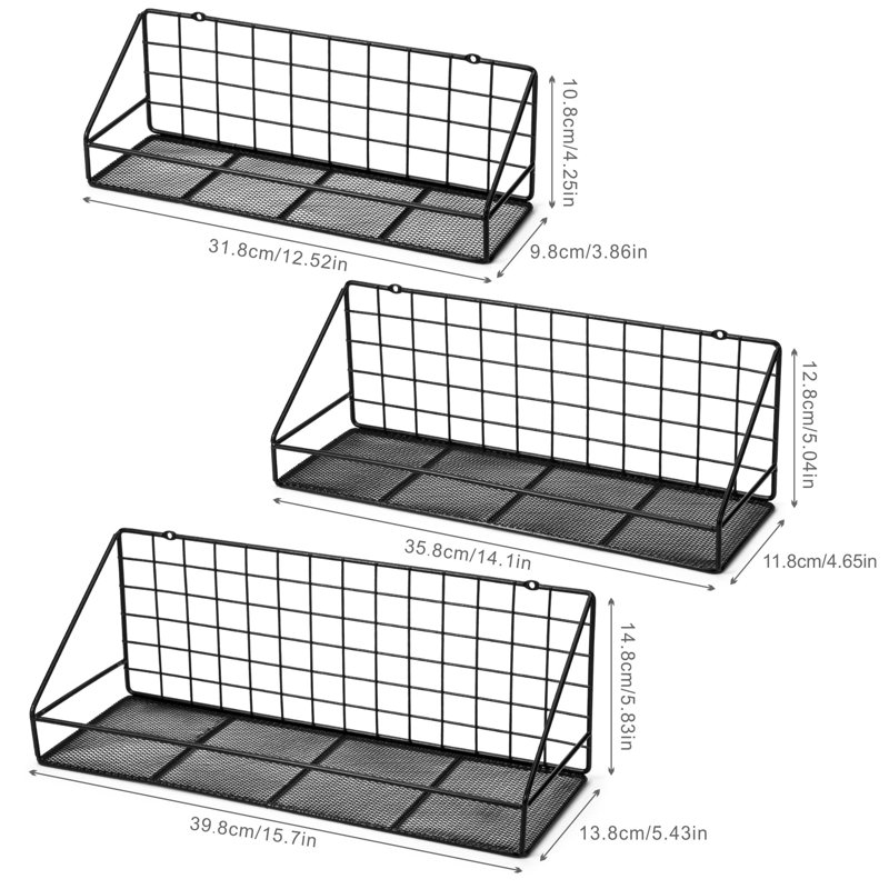 Ahmiah Metal Floating Shelf