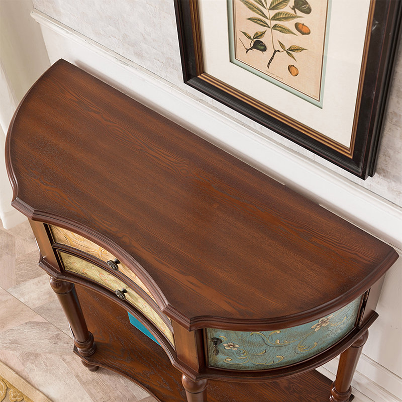Classic Simple Retro Solid Wood Accent Cabinet