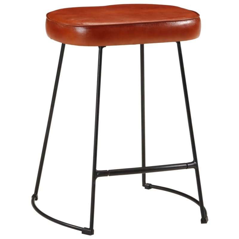 Alphee Upholstered Counter Stool with Metal Frame