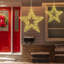 LED Lighted Stars Outdoor Christmas Decorations - 18" - Gold - Set Of 2