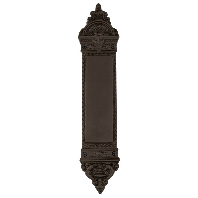 New Orleans Push Plate, Oil-Rubbed Bronze