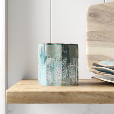 Scented Jar Candle with Glass Holder