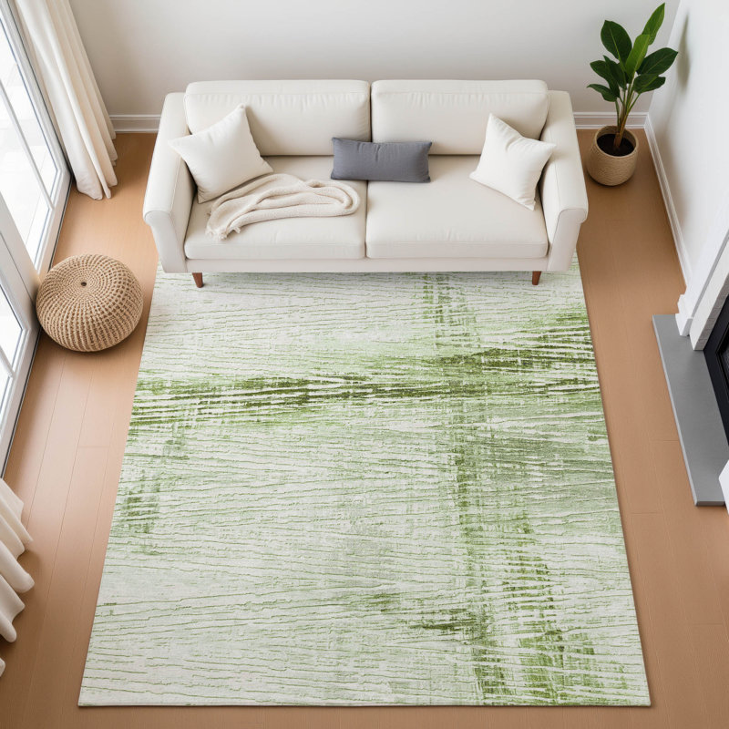 Premium Machine Washable Pirtle Stripes Rug, Rectangle 2'6" x 3'10"