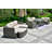 Aesa 7 - Person Wicker Patio Dining Set with Rectangular Table , Cushions Included