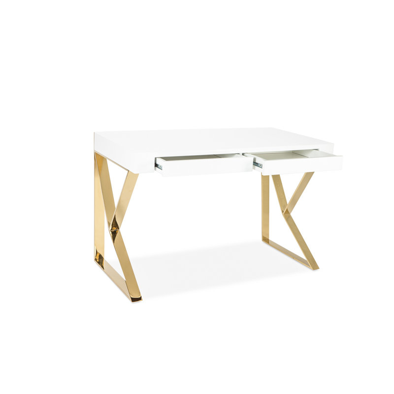 Jonathan Desk, White, Gold