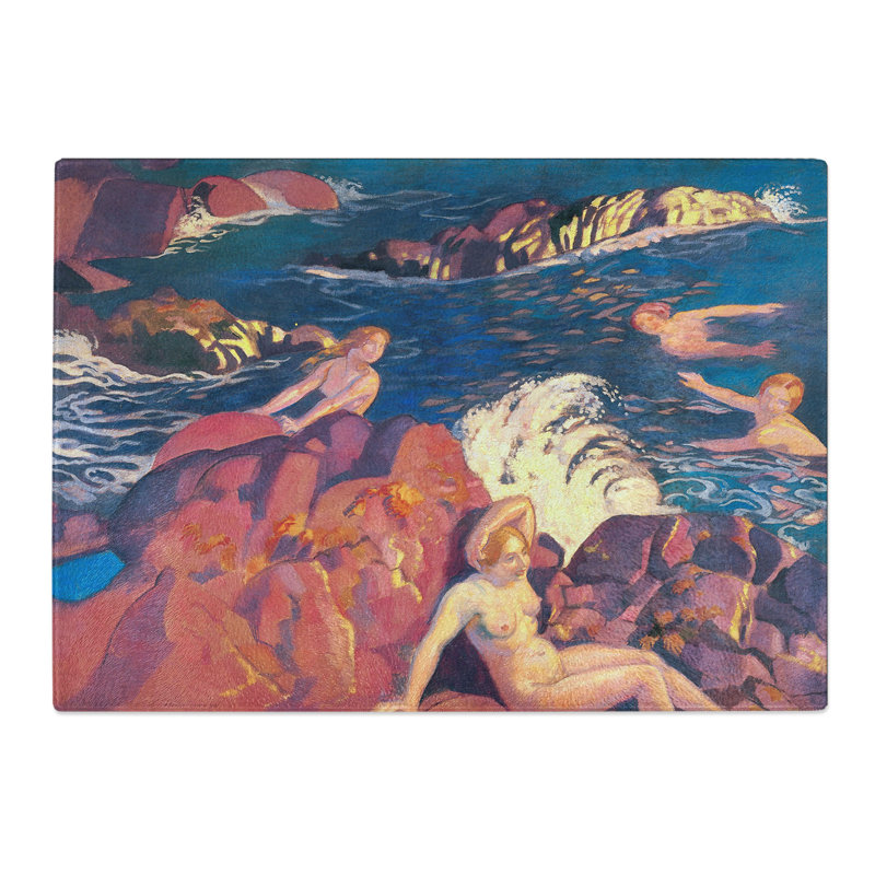 Wave by Maurice Denis Chopping Board, 0.4cm H x 28.5cm W x 39cm L