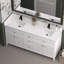 Meuble-lavabo double 72 po avec comptoir en quartz-209000339
