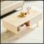 Table basse rectangulaire avec pieds en bois massif