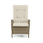 Ensemble de 2 chaises longues inclinables d'extérieur