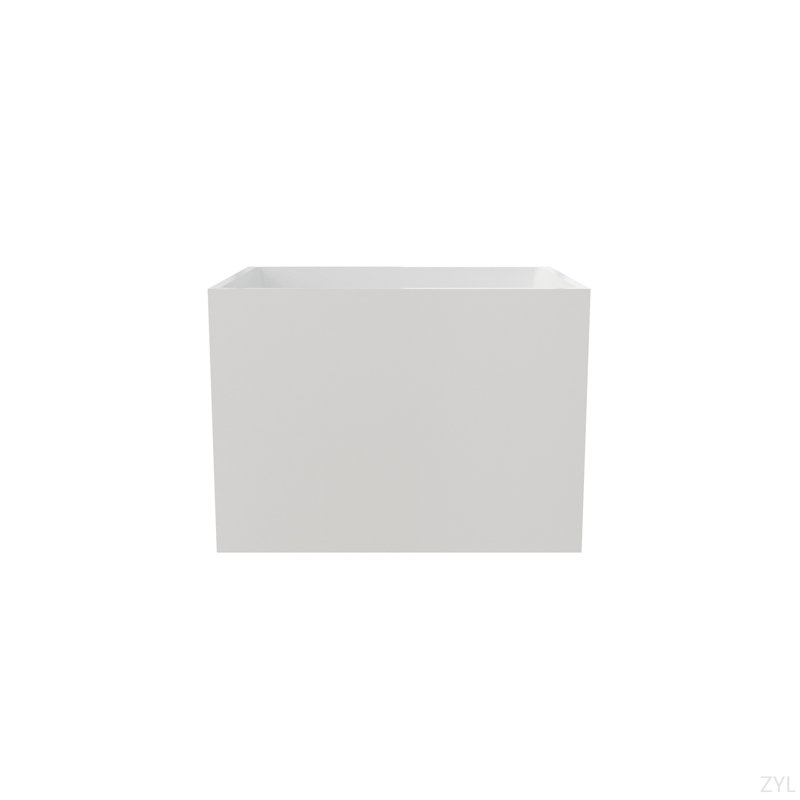Baignoires autoportantes autoportantes en acrylique, forme rectangulaire (blanc)
