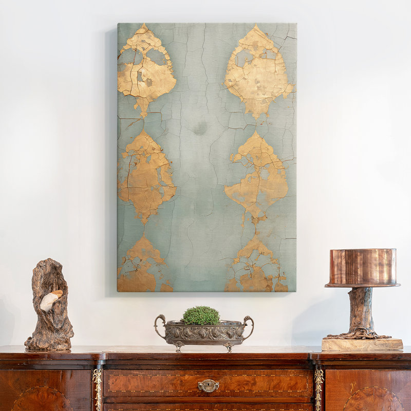 Vintage Abstract Print VIII -Gallery Wrapped Canvas, H 13 po x l 9 po